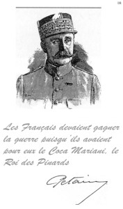 La déclaration du Maréchal Pétain en 1925, sur le vin Mariani. 